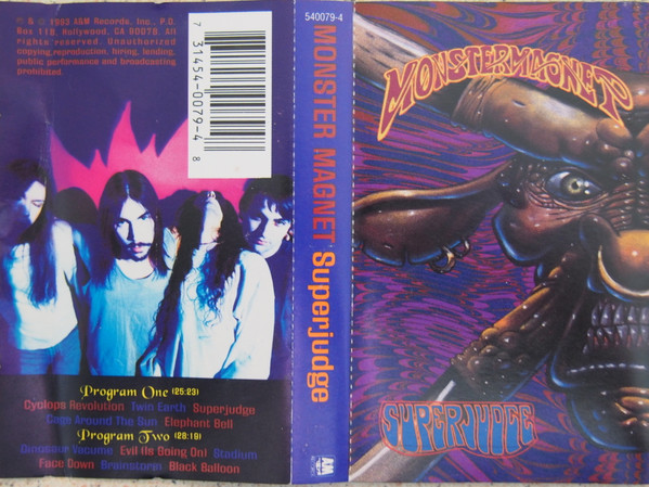 Monster Magnet – Superjudge (1993, Cassette) Discogs