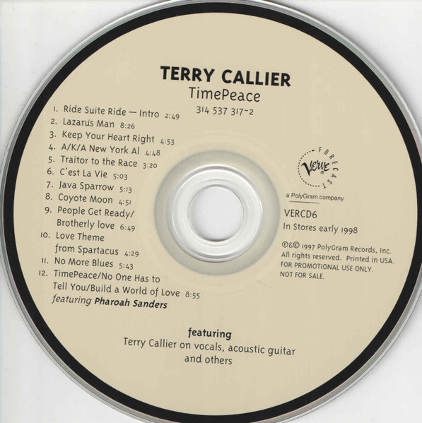 Terry Callier – Timepeace (1998, Vinyl) - Discogs