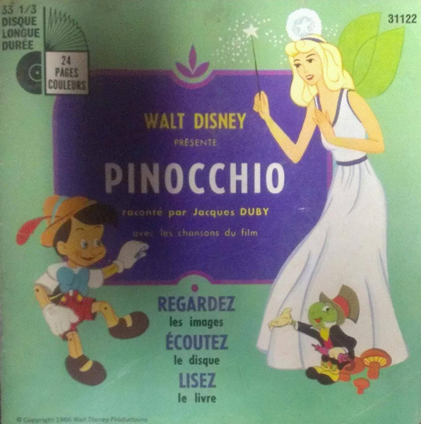 Unknown Artist – Walt Disney's Story Of Pinocchio (1977, Vinyl) - Discogs