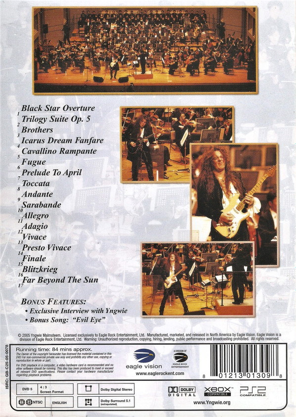 Yngwie Johann Malmsteen With The New Japan Philharmonic - Concerto Suite For Guitar And Orchestra In E Flat Minor (Live) | Eagle Vision (EV30130-9) - 2