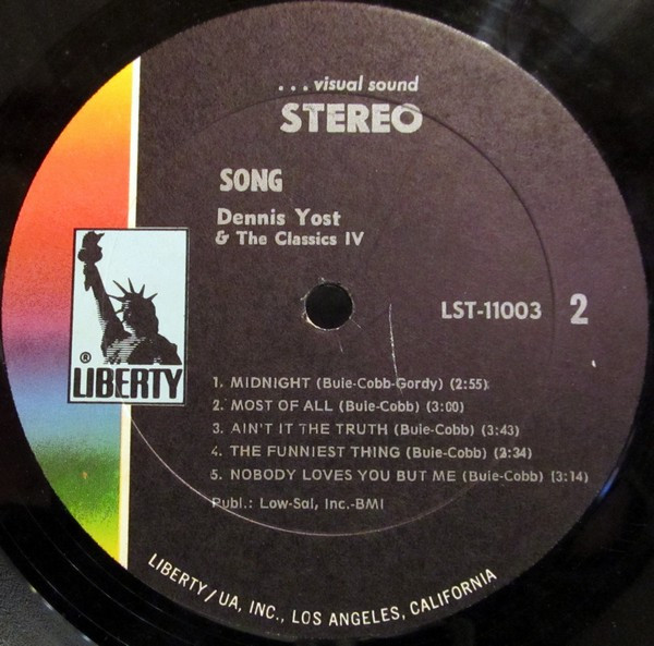 baixar álbum Dennis Yost & The Classics IV - Song