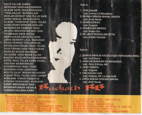Album herunterladen Rudiath RB - Terlanjur