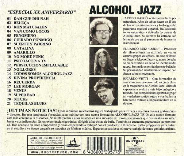 descargar álbum Alcohol Jazz - Especial XX Aniversario