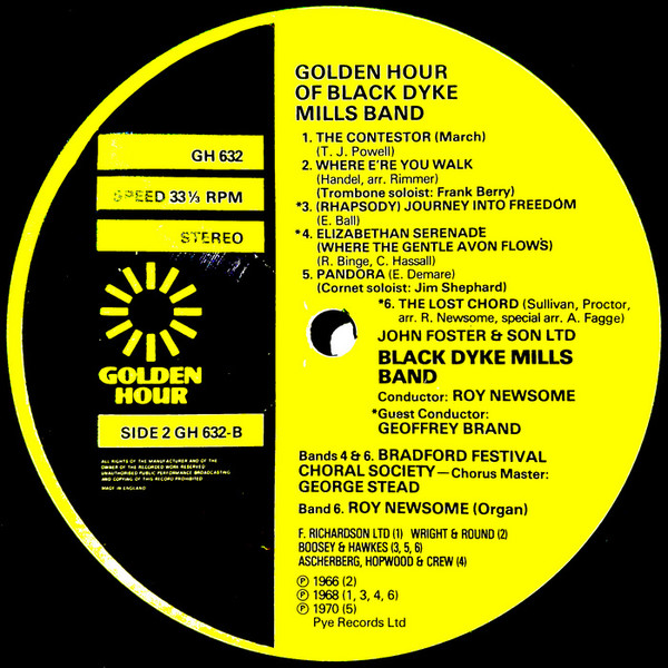 baixar álbum The Black Dyke Mills Band - Golden Hour Of