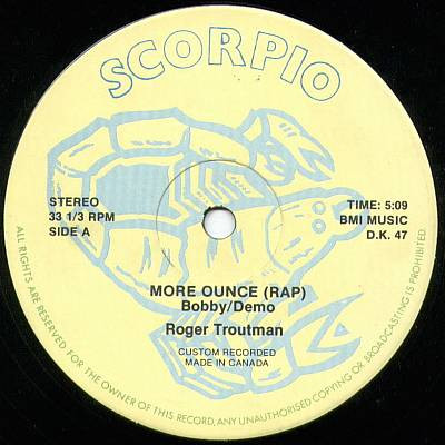 Bobby Demo – More Ounce (Rap) (1981, Vinyl) - Discogs