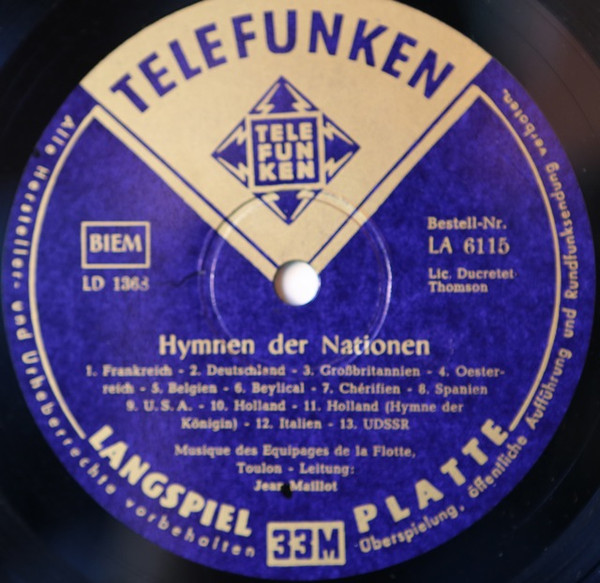 lataa albumi Musique Des Équipages De La Flotte De Toulon - Hymnen Der Nationen Märsche Und Lieder