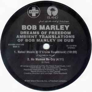 Bob Marley - Dreams Of Freedom (Ambient Translations Of Bob Marley In Dub) album cover