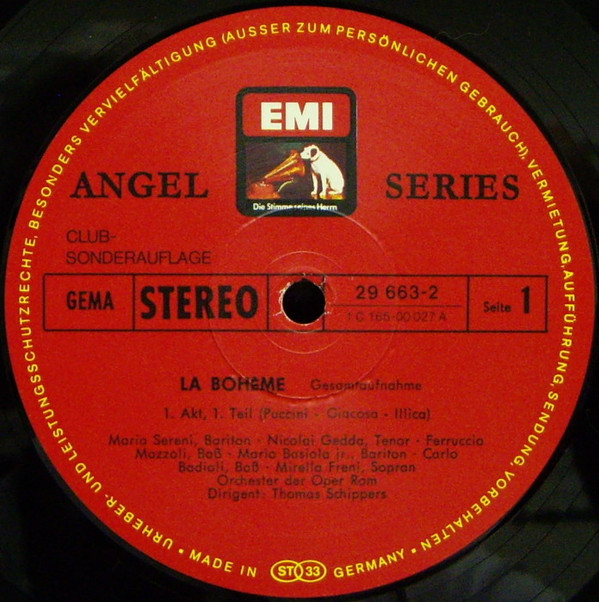 ladda ner album Giacomo Puccini, Mirella Freni Nicolai Gedda Mariella Adani Mario Sereni, Chor Und Orchester Der Oper Rom Thomas Schippers - La Bohème Gesamtaufnahme