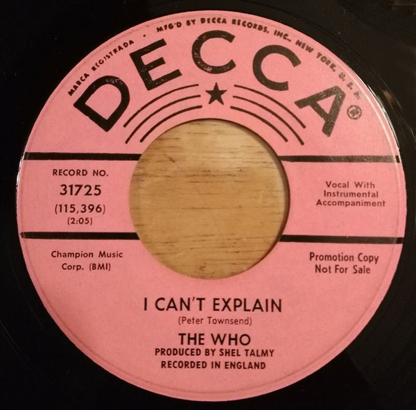 ７インチ☆WHO☆I Can't Explain UK Brunswick オリ | contifarma.pe