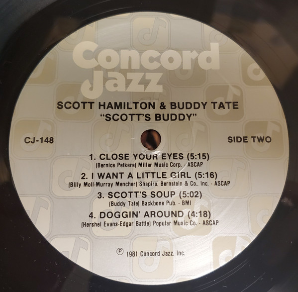 last ned album Scott Hamilton And Buddy Tate - Scotts Buddy