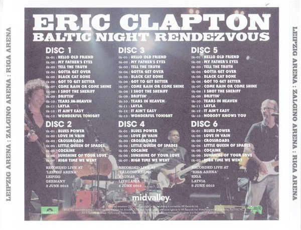 Eric Clapton – Baltic Night Rendezvous (2013, Slipcase, CD) - Discogs