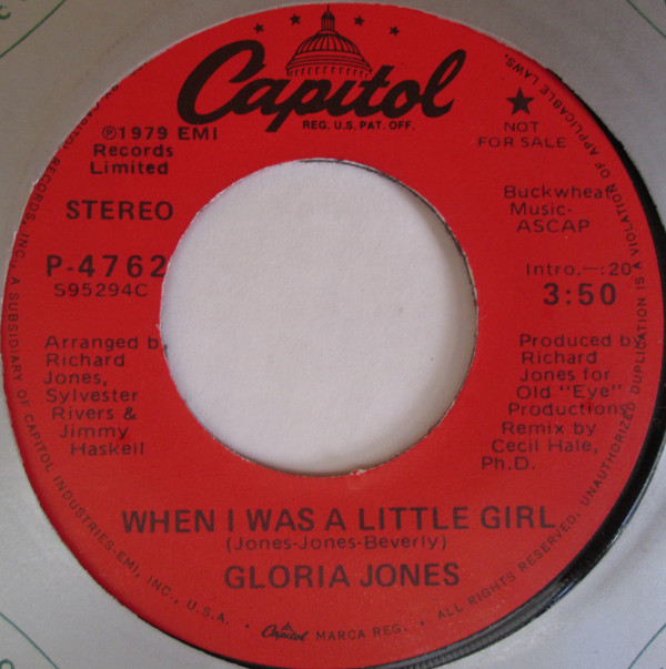 last ned album Gloria Jones - When I Was A Little Girl