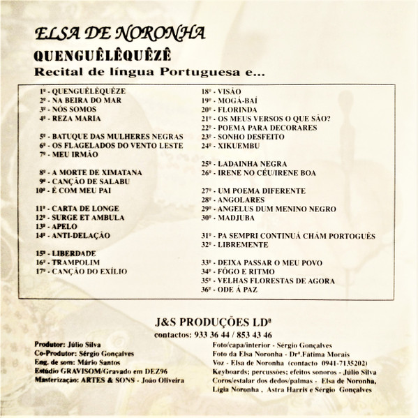 lataa albumi Elsa de Noronha - Quenguêlêquêzê Recital De Língua Portuguesa E