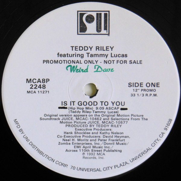 Teddy Riley – Is It Good To You (1992, Vinyl) - Discogs