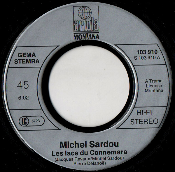 télécharger l'album Download Michel Sardou - Les Lacs Du Connemara Je Viens Du Sud album