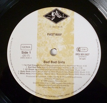 Fastway – Bad Bad Girls (1990, CD) - Discogs