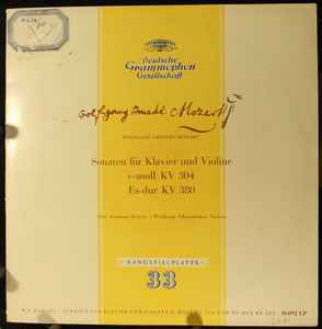 Wolfgang Amadeus Mozart - Sonaten Für Klavier Und Violine E-Moll KV 304, Es-Dur KV 380 album cover