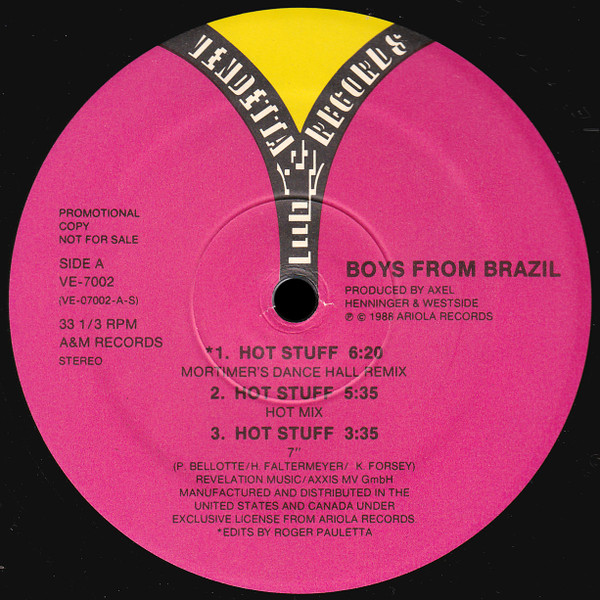 Boys From Brazil - Hot Stuff | Releases | Discogs