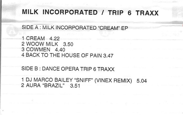 descargar álbum Milk Incorporated Various - Cream EP Dance Opera Trip 6 Traxx