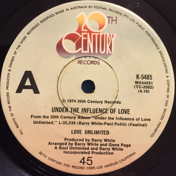 last ned album Love Unlimited - Under The Influence Of Love