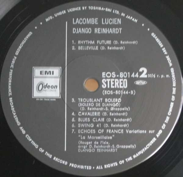 baixar álbum Django Reinhardt - Lacombe Lucien