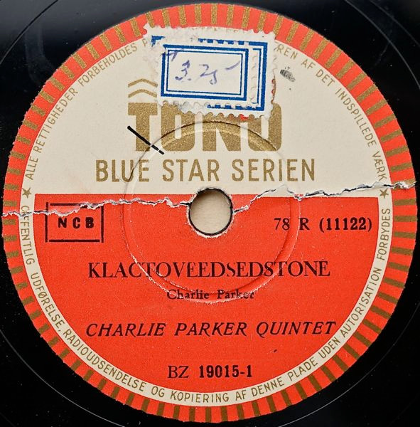 Charlie Parker Quintet – Klactoveedsedstene / Charlie's Wig (1949