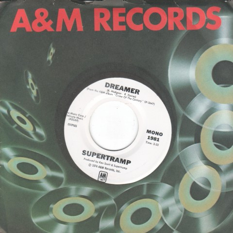  Supertramp Dreamer UK 45 7 single +Bloody Well Right [Vinilo]  Desconocido : CDs y Vinilo