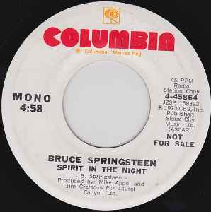 Spirit In The Night - Bruce Springsteen