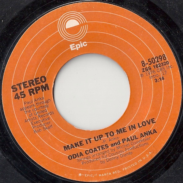 Odia Coates And Paul Anka Make It Up To Me In Love Releases