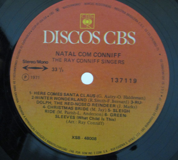 Album herunterladen Ray Conniff Singers - Natal Com Conniff
