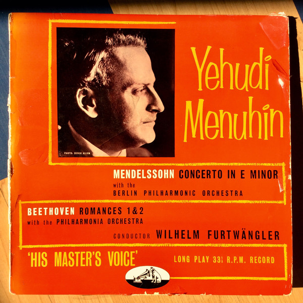 Yehudi Menuhin - Mendelssohn - Beethoven - Berlin Philharmonic Orchestra -  Philharmonia Orchestra - Wilhelm Furtwängler – Concerto In E Minor /  Romances 1&2 (1954, Vinyl) - Discogs