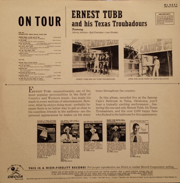 baixar álbum Ernest Tubb and His Texas Troubadours - On Tour