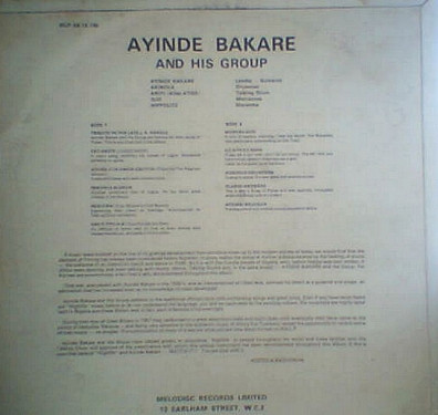 last ned album Ayinde Bakare & His Group - Live The Highlife With Ayinde Bakare And His Group