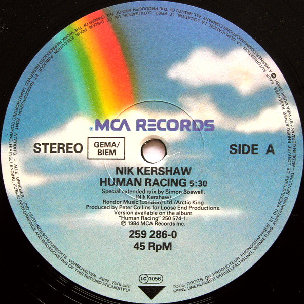descargar álbum Nik Kershaw - Human Racing Special Dance Remix