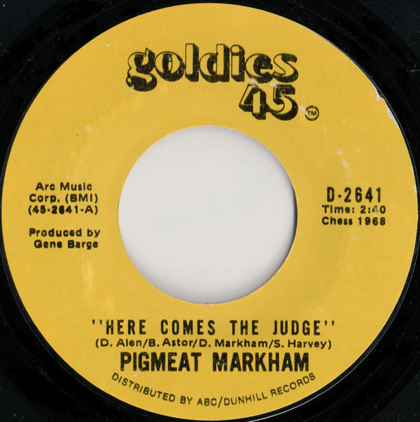 Pigmeat Markham – Here Comes The Judge (1968, Vinyl) - Discogs