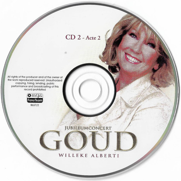 descargar álbum Willeke Alberti - Jubileumconcert Goud Live In Carré