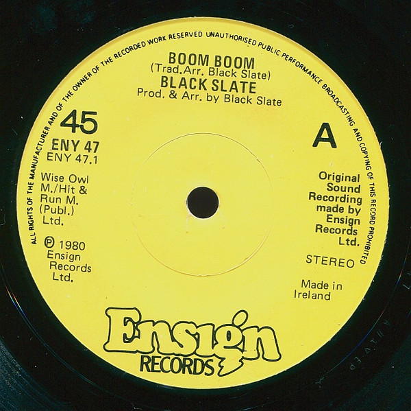 Black Slate – Boom Boom / Legalize Collie Herb (1980, Vinyl