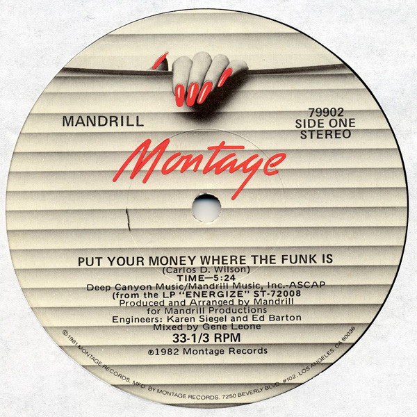 Mandrill – Put Your Money Where The Funk Is (1982, Vinyl) - Discogs