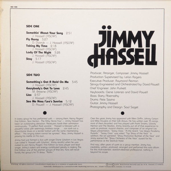 lataa albumi Jimmy Hassell - Jimmy Hassell