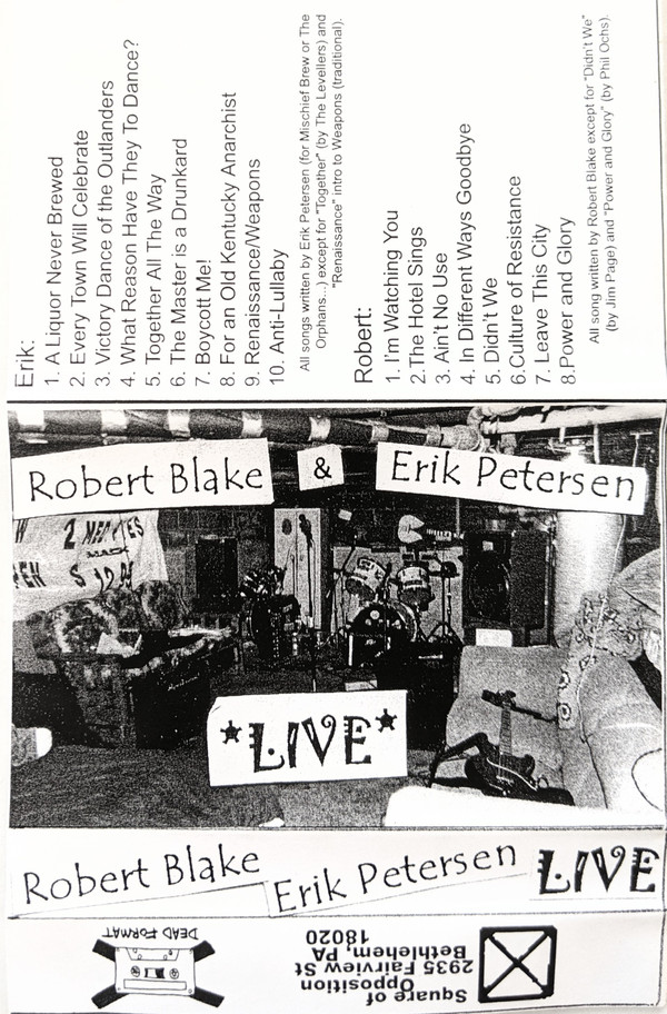 lataa albumi Robert Blake Erik Petersen - Live In Rays Basement