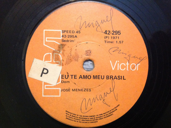 lataa albumi José Menezes - Eu Te Amo Meu Brasil