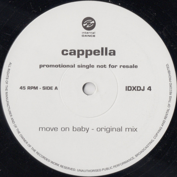 Cappella – Move On Baby (1994, Vinyl) - Discogs