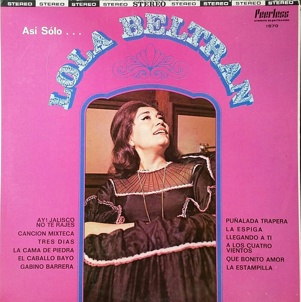 Lola Beltran - Así Sólo . . . | Releases | Discogs