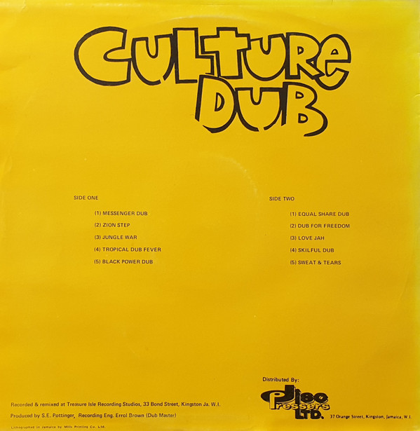 Album herunterladen Culture - Culture Dub