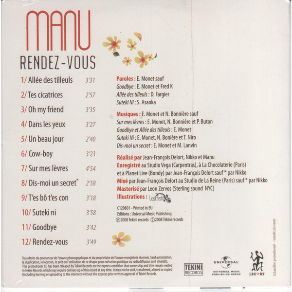 descargar álbum Manu - Rendez vous