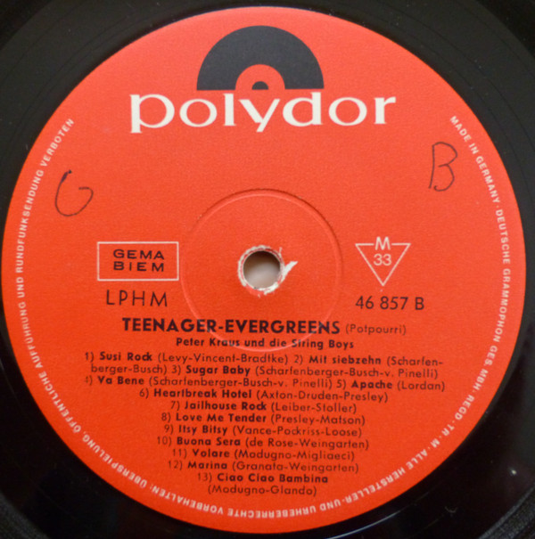 télécharger l'album Peter Kraus Und Seine StringBoys - Teenager Evergreens