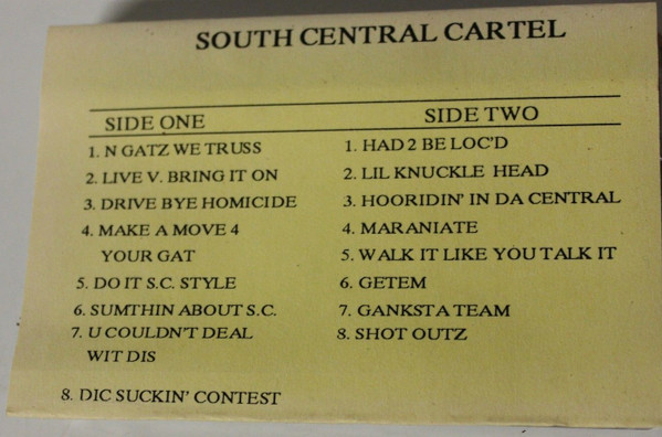 South Central Cartel – 'N Gatz We Truss (1994, Cassette) - Discogs