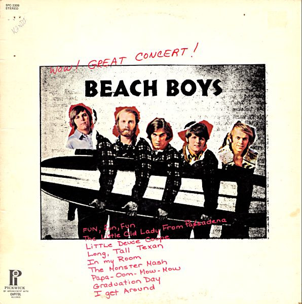 The Beach Boys – Wow! Great Concert! (1972, Vinyl) - Discogs