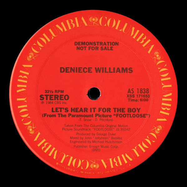 Deniece Williams – Let's Hear It For The Boy (1984, Pitman