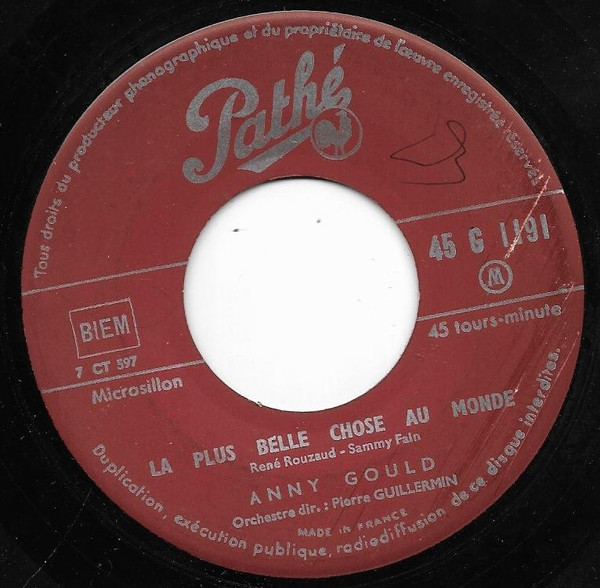ladda ner album Anny Gould - La Plus Belle Chose Au Monde Tiens Moi Contre Toi